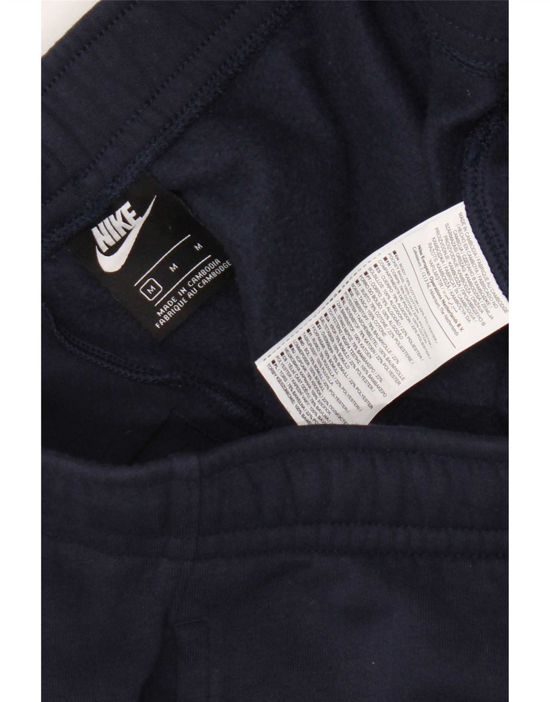 Pantalón De Chándal Nike Hombre Joggers Medium Azul Marino Algodón
