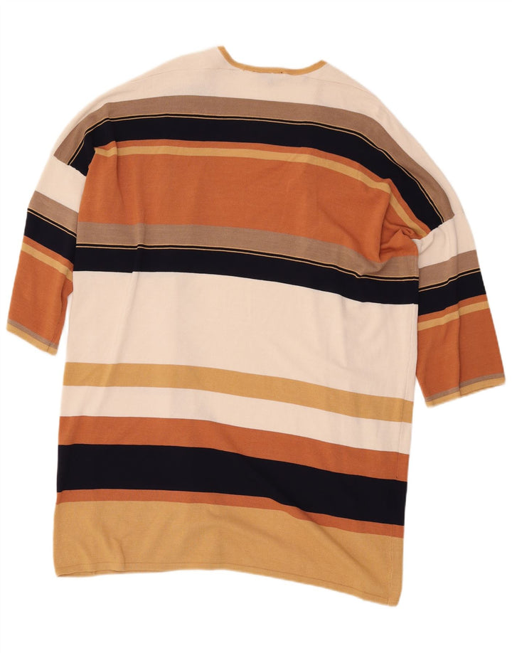 Warehouse Suéter tipo cárdigan largo para mujer UK 44 Viscosa beige medio