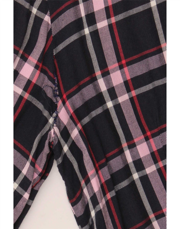 Camisa para mujer French Connection UK 40 Medium Azul marino Check Viscosa
