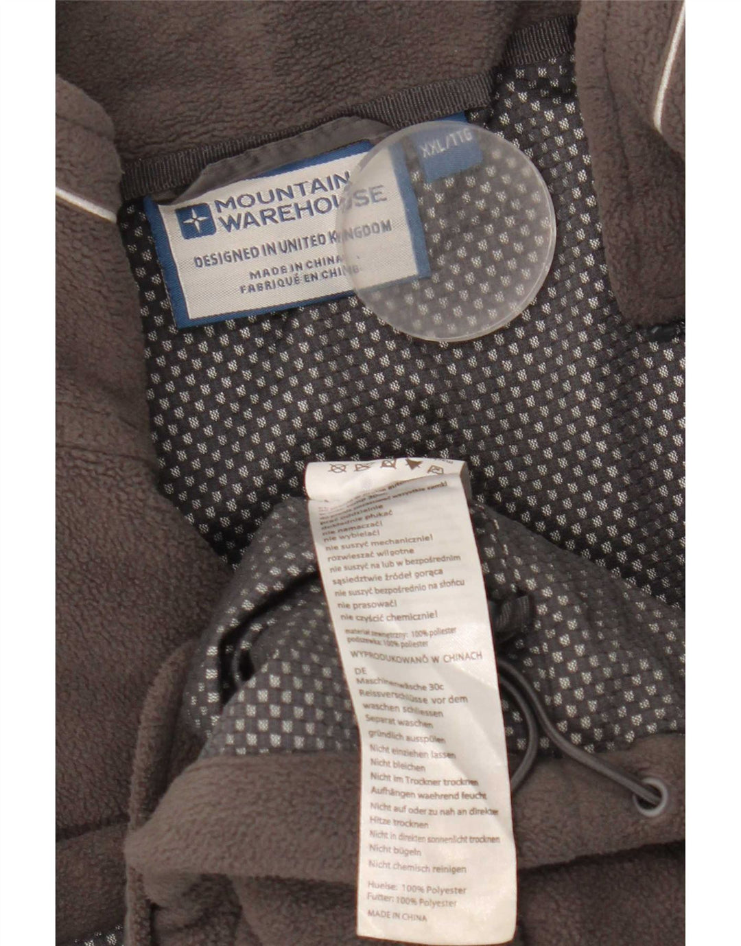 Chaqueta polar para hombre Mountain Warehouse ES 44 2XL Poliéster gris
