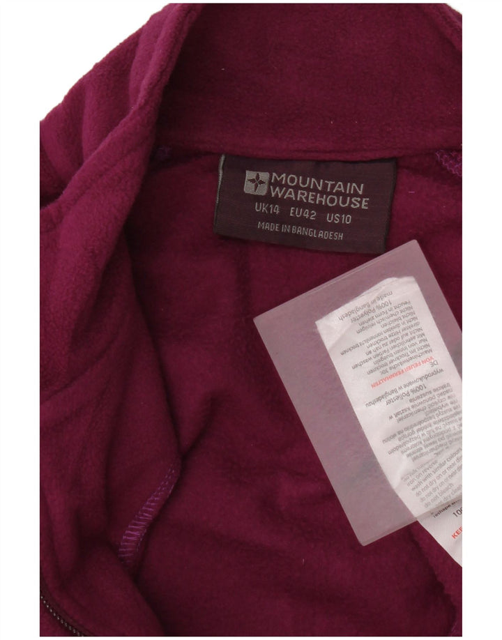 Chaqueta polar para mujer Mountain Warehouse UK 44 Poliéster morado grande