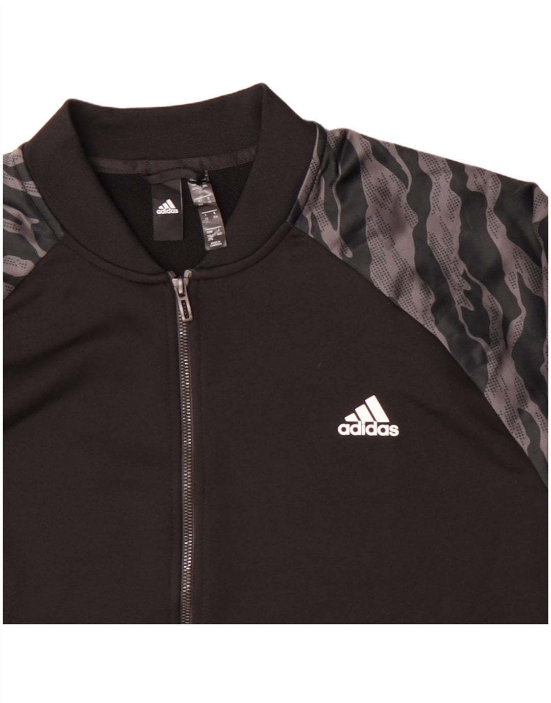 Adidas - Chaqueta de chándal para hombre, talla 52/54, 2XL, poliéster con estampado animal negro