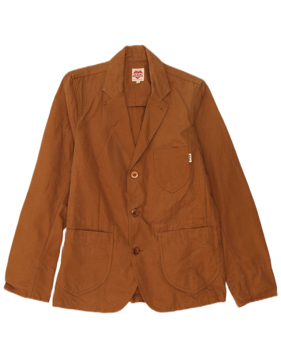 Carhartt Chaqueta tipo blazer de 3 botones para hombre UK 38 Algodón marrón medio