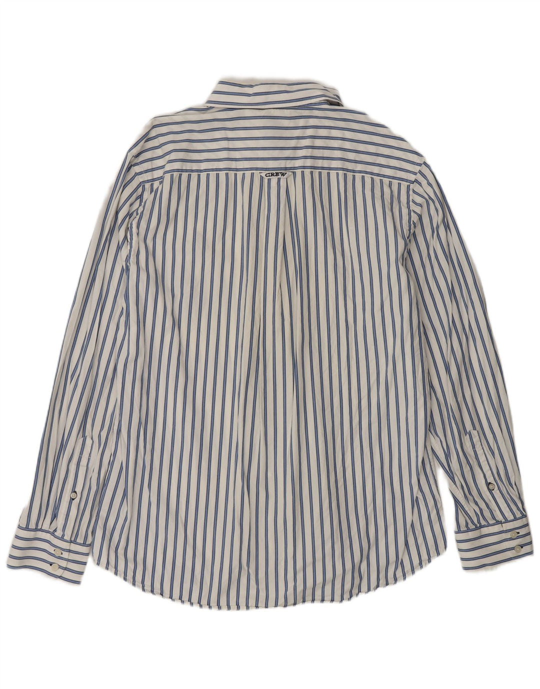 Crew Clothing Camisa de corte clásico para hombre 2XL Algodón a rayas blancas