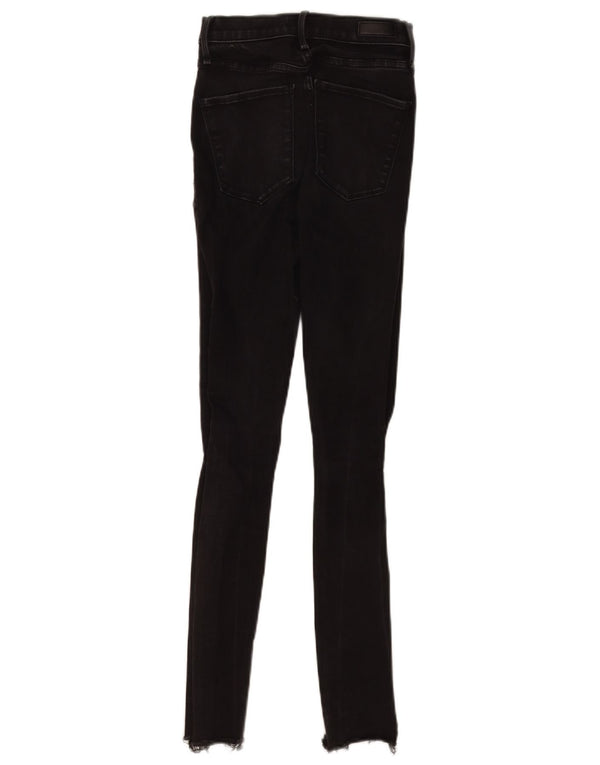 Abercrombie & Fitch Jeans ajustados desgastados para mujer US 00 W24 L27 Negro