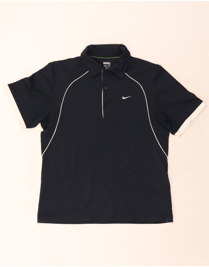 Nike Polo para hombre ES 39/41 Medio Azul marino Colorblock Poliéster