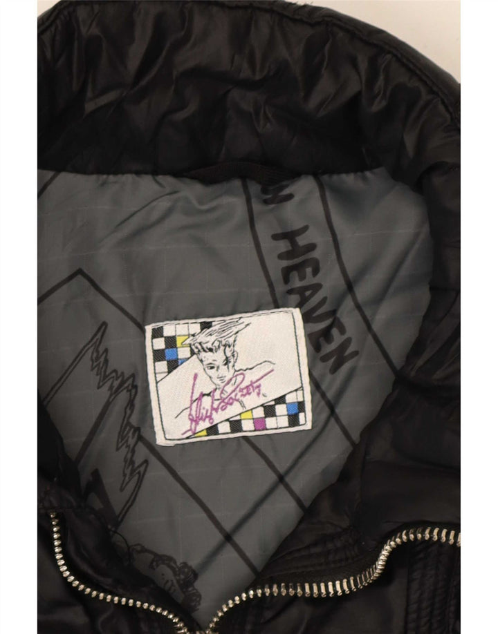 Chaqueta Bomber Vintage Mujer IT 52 XL Poliamida Negra