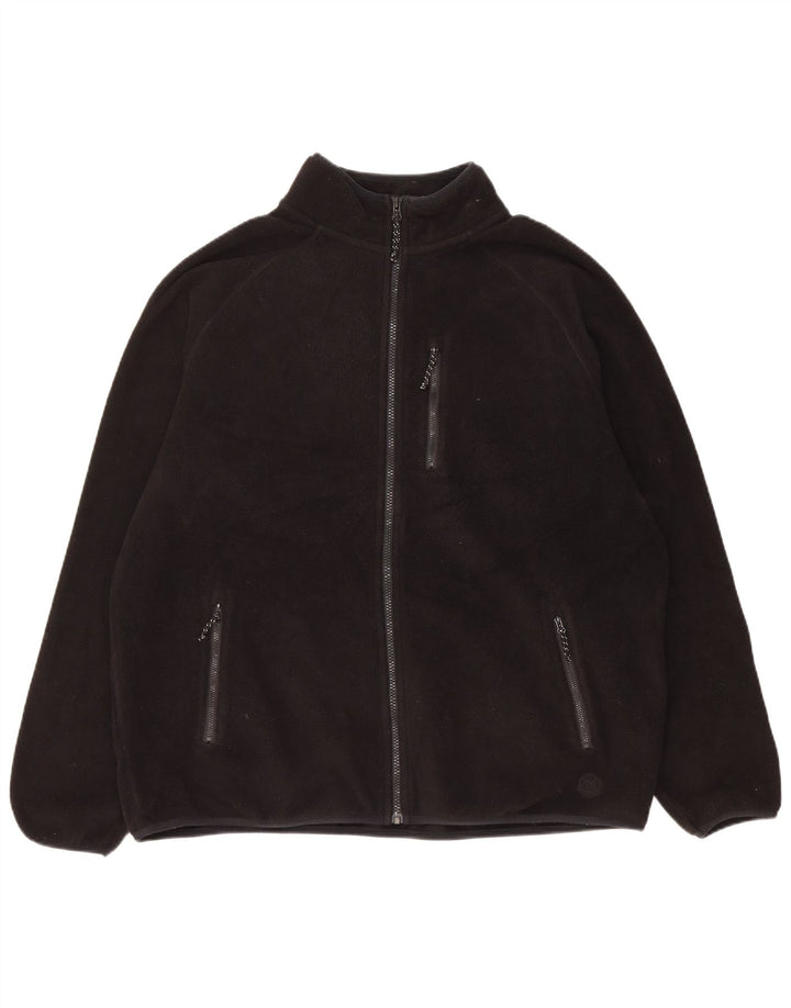 Marks & Spencer Chaqueta polar para hombre UK 42 XL Poliéster negro