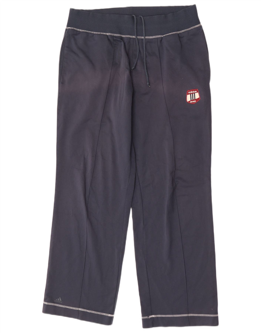 Adidas Hombre Pantalones De Chándal Gráfico Medio Azul Marino Poliéster