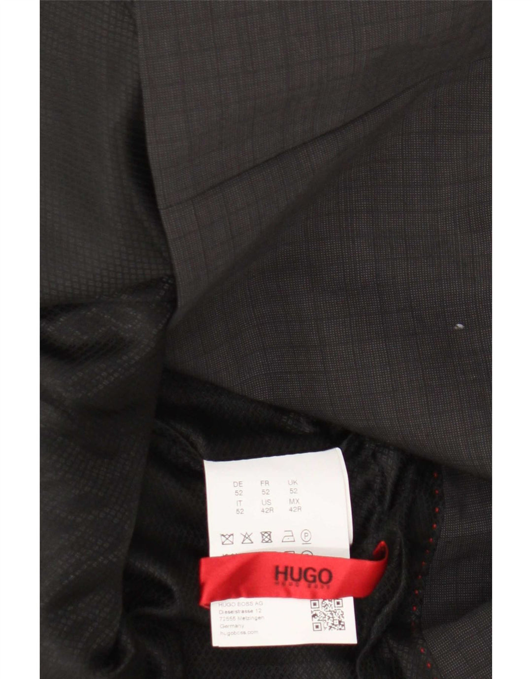 Hugo Boss Chaqueta tipo blazer de 2 botones para hombre EU 52 XL Lana virgen gris