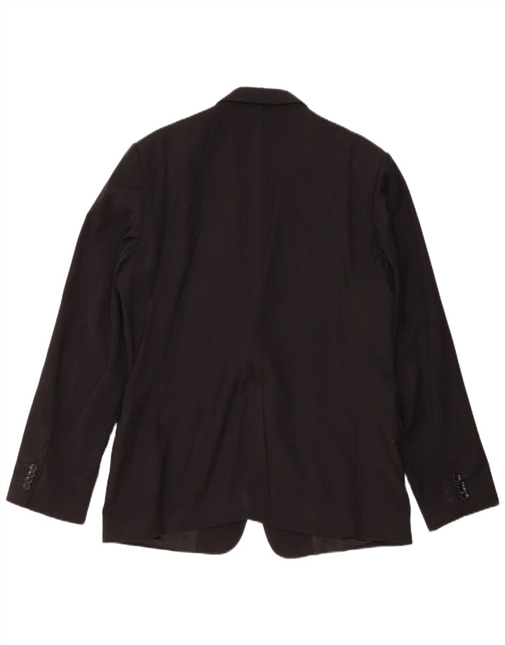 Dolce & Gabbana Chaqueta tipo blazer ajustada con 2 botones para hombre IT 54 2XL Lana negra