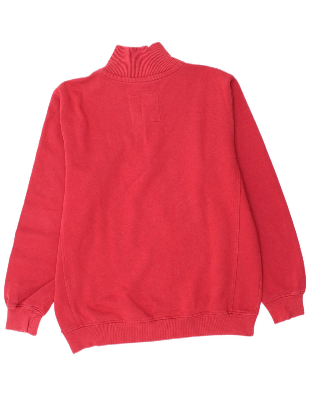 ROADSIGN AUSTRALIA Sudadera con cuello y cremallera para hombre Jumper Large Red Cotton