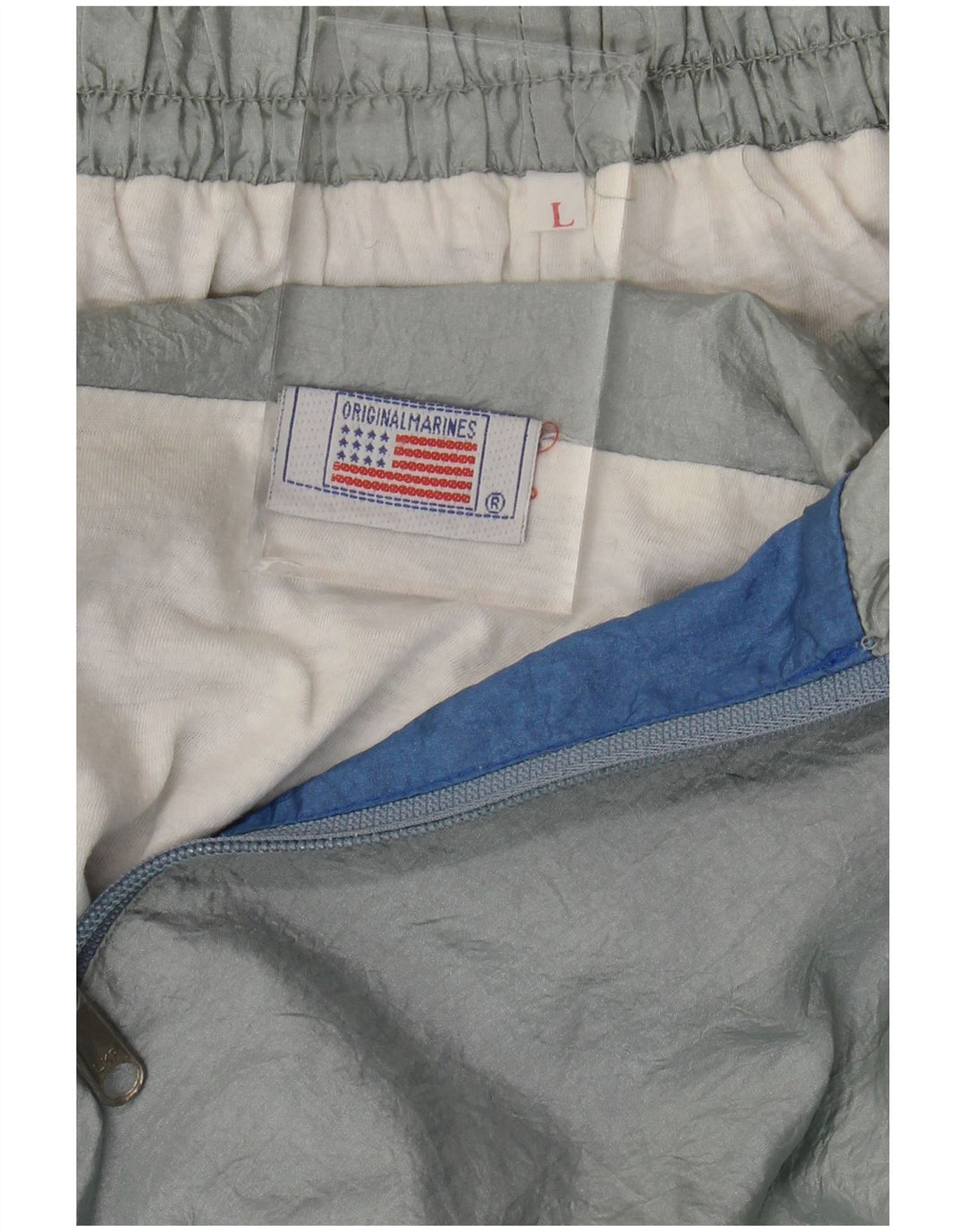 Chándal completo vintage para hombre Nylon color gris grande