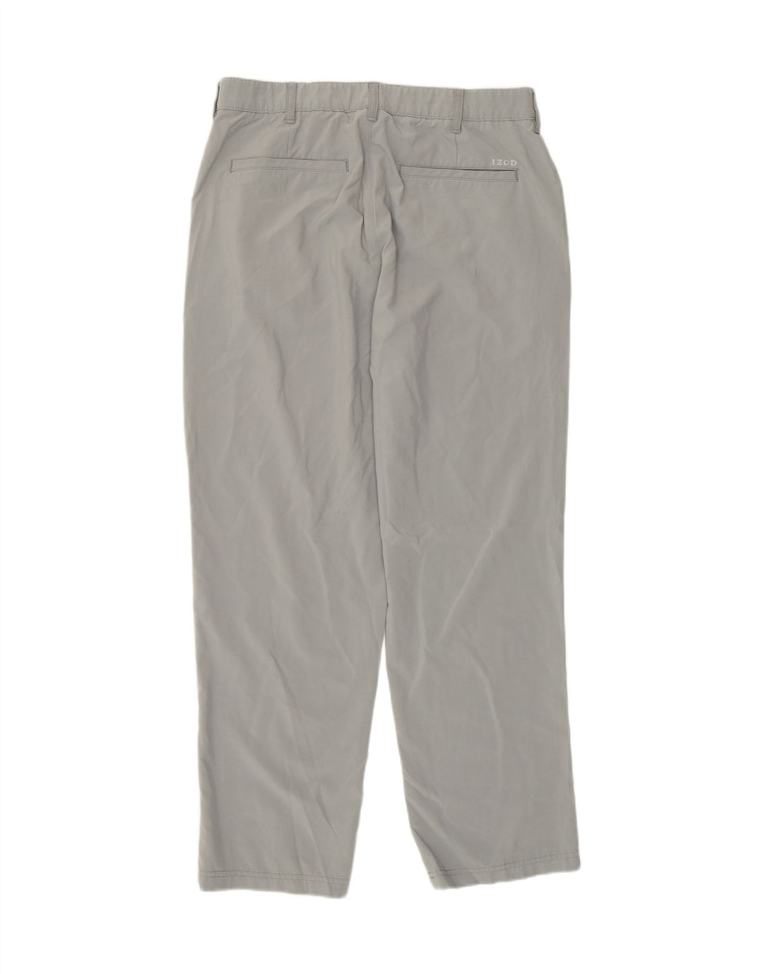 Pantalón chino Izod para hombre W34 L30 Poliéster gris