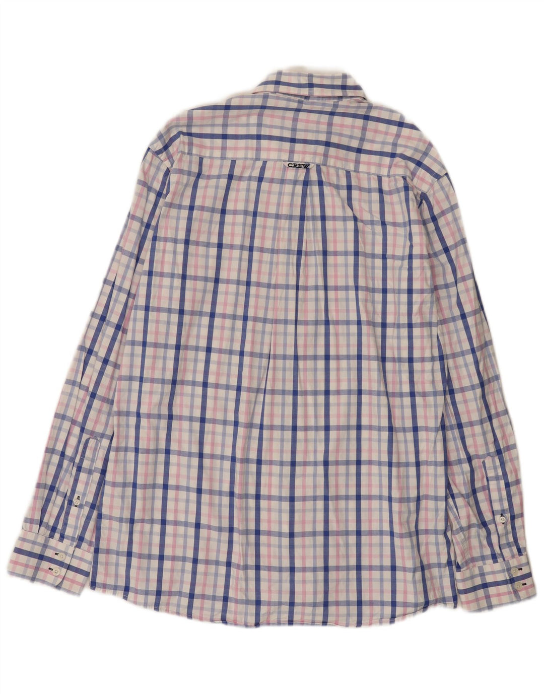 Crew Clothing Camisa de corte clásico para hombre Algodón a cuadros multicolor grande