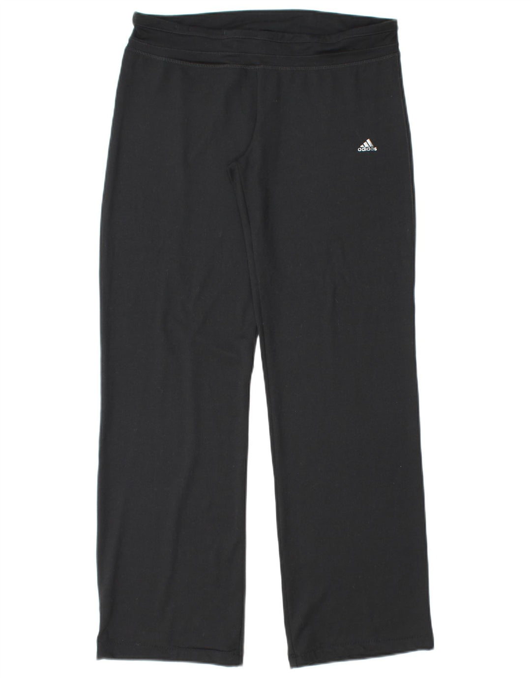 ADIDAS Mujer Climalite Chándal Pantalones UK 12/14 Mediano Negro