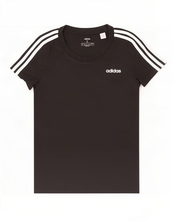 Adidas Camiseta Mujer Top UK 8/10 Small Negro Algodón