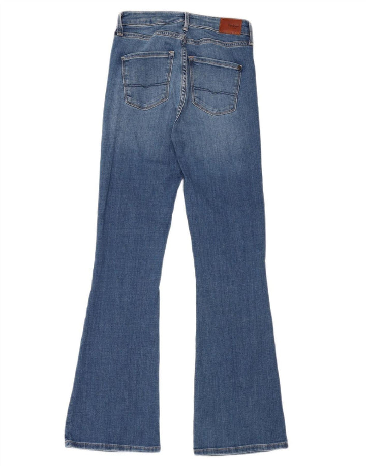 PEPE JEANS Vaqueros acampanados de cintura alta y corte regular para mujer W25 L30 Algodón azul