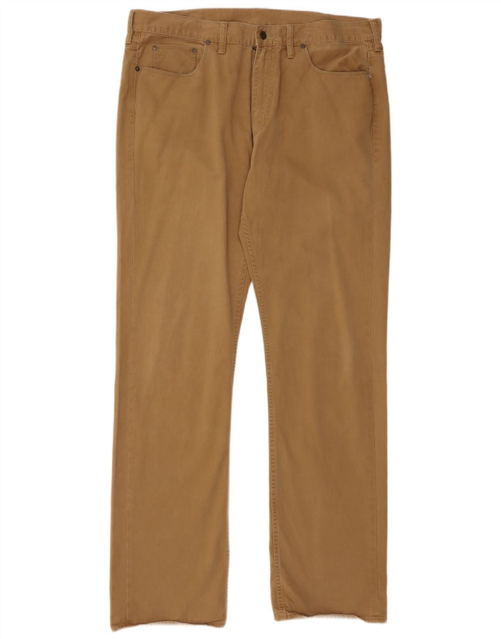 POLO RALPH LAUREN Pantalón casual recto para hombre W40 L36 Algodón beige