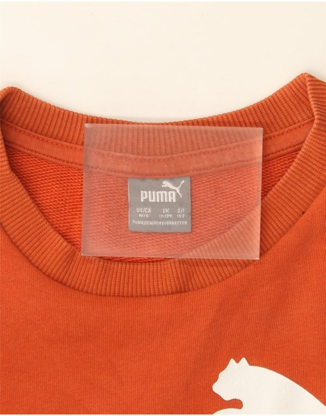 Puma Boys Graphic Sudadera Jumper 11-12 años Naranja