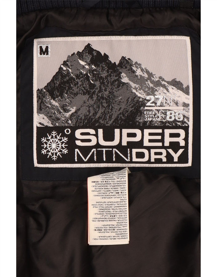 Superdry Chaqueta Acolchada Mujer UK 44 Mediana Azul Marino Poliéster
