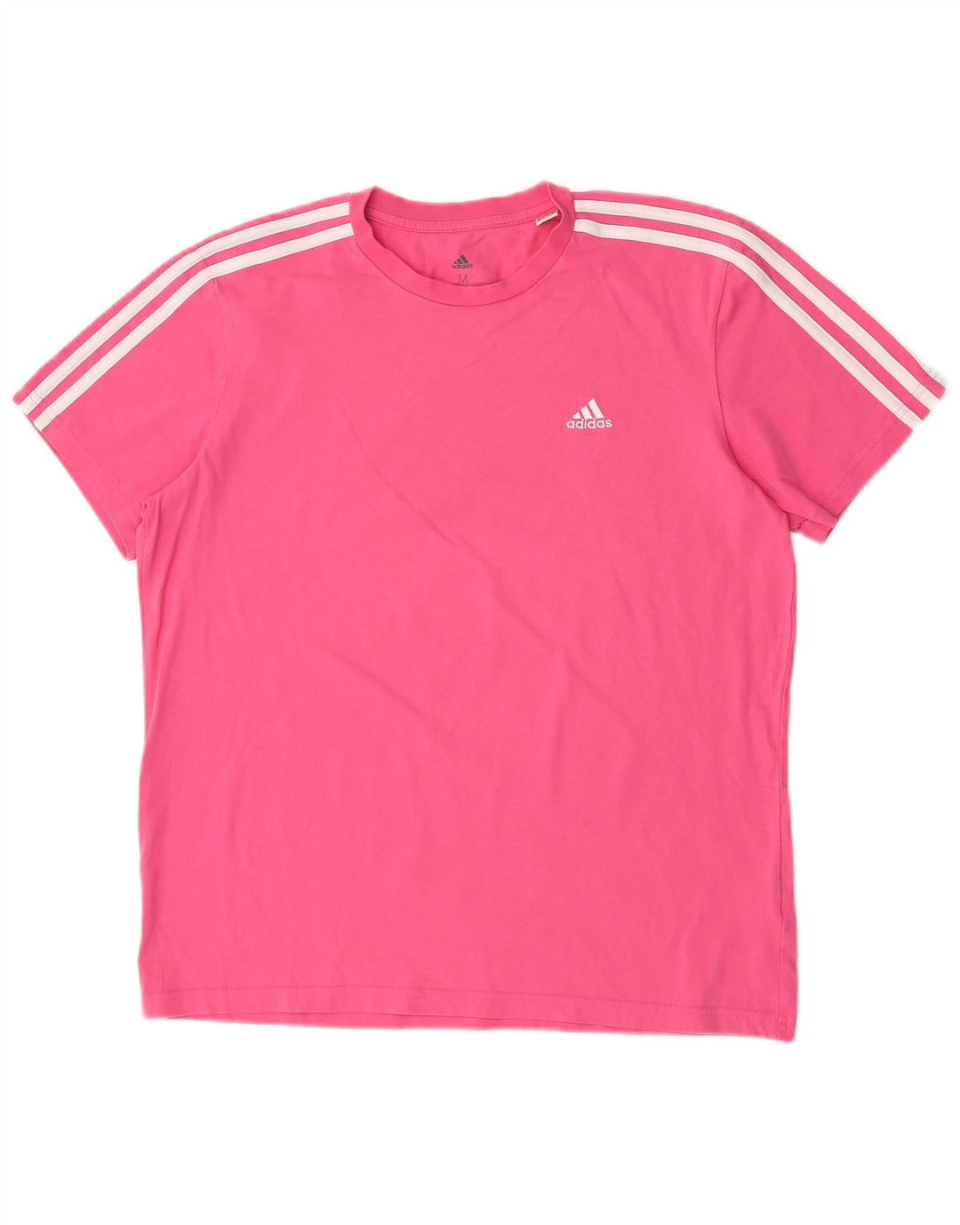 Adidas Camiseta Mujer Top UK 12/14 Medio Rosa Algodón