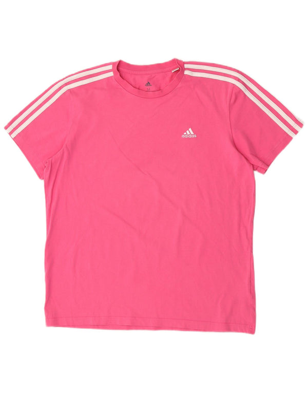 Adidas Camiseta Mujer Top UK 12/14 Medio Rosa Algodón