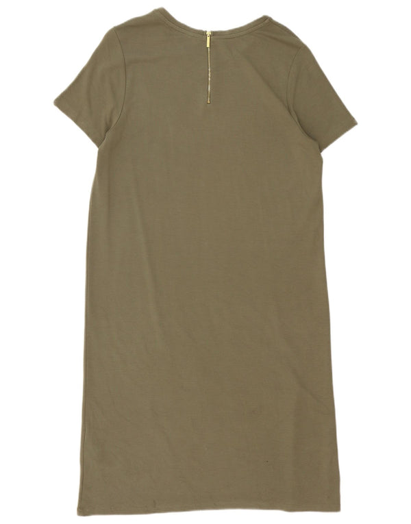 Tommy Hilfiger Vestido tipo camiseta para mujer UK 46 Grande Algodón caqui