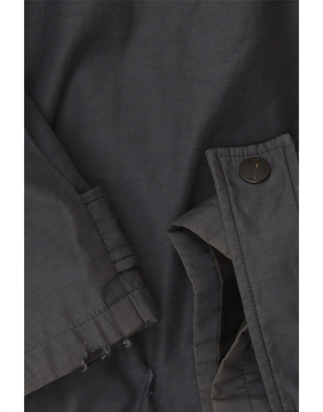 LYLE & SCOTT Chaqueta cortavientos con capucha para hombre UK 40 Large Nylon azul marino