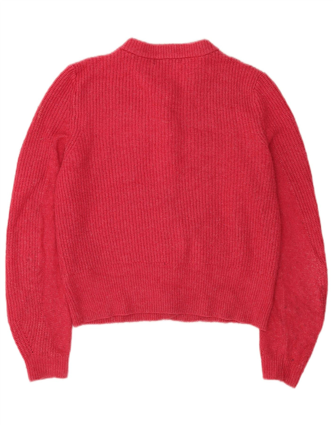 Marks & Spencer Suéter tipo cárdigan corto para mujer Reino Unido 12 Acrílico rosa mediano