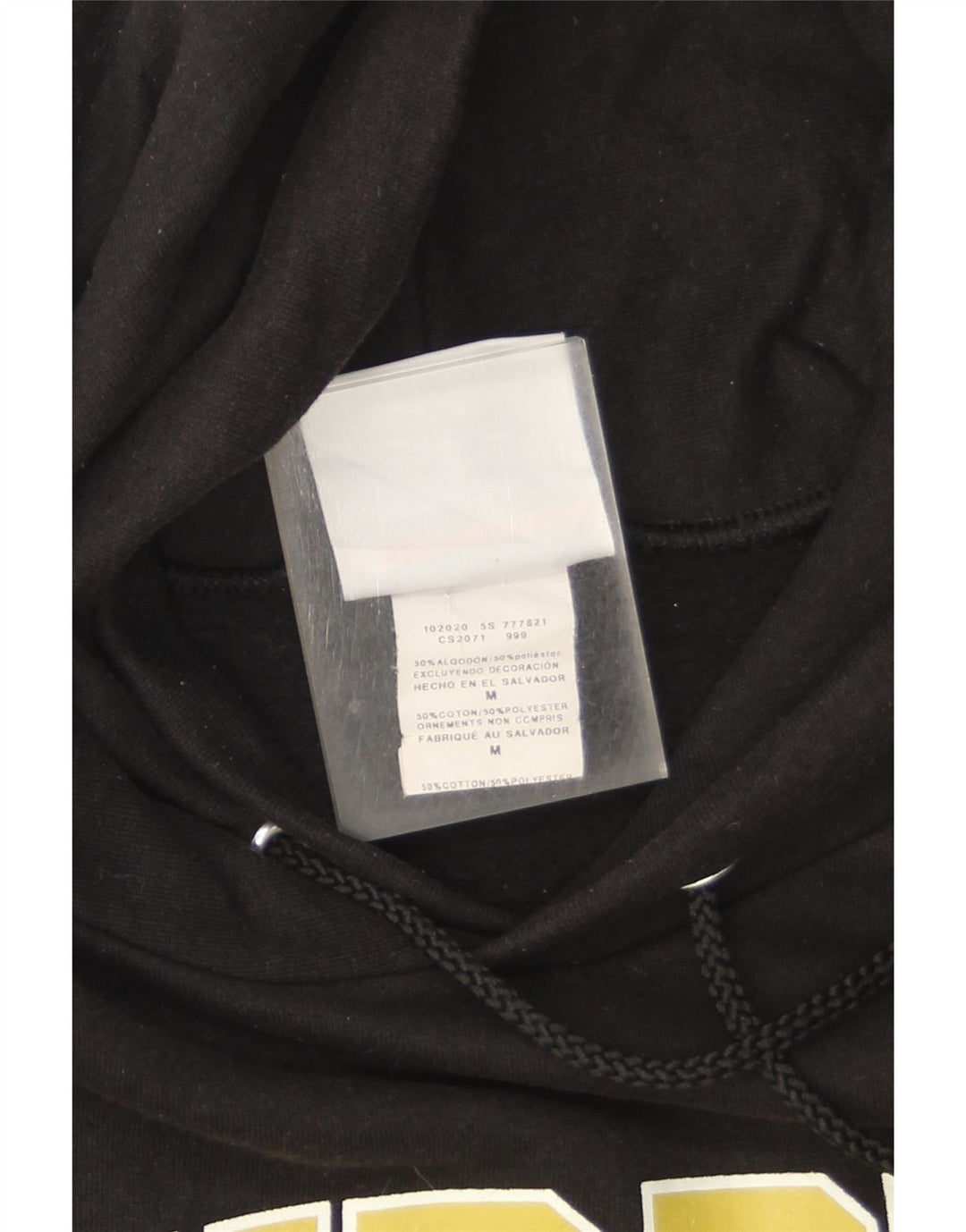 Champion Purdue Graphic Sudadera con capucha para hombre Jersey mediano de algodón negro
