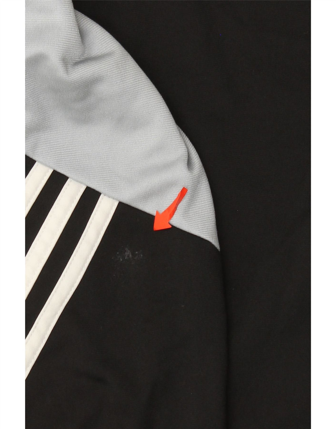 Adidas Hombre Chándal Top Chaqueta Pequeña Negro Colorblock Poliéster