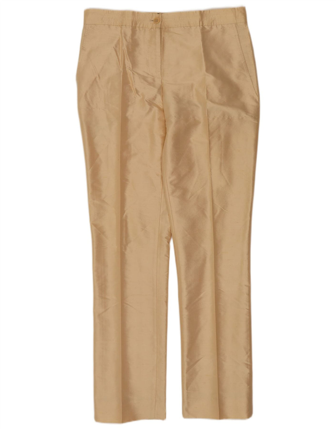 Aspesi Pantalón chino ajustado para mujer IT 42 Medium W30 L29 Seda beige