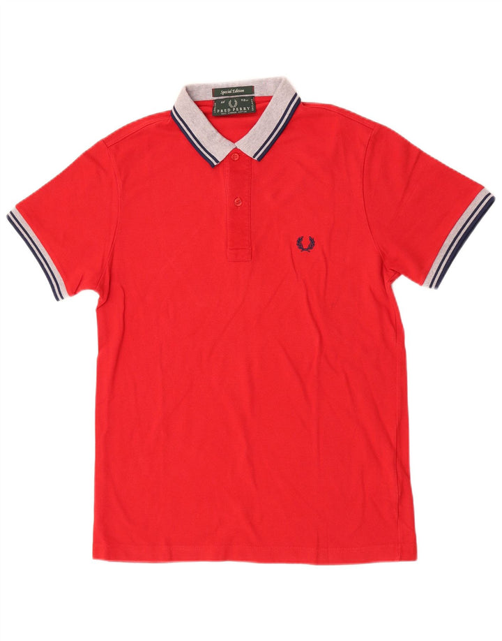 Fred Perry Polo De Rugby Para Hombre De Algodón Rojo Medio