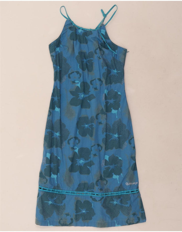 Vestido halter Rip Curl para mujer EU 38 Algodón floral azul medio