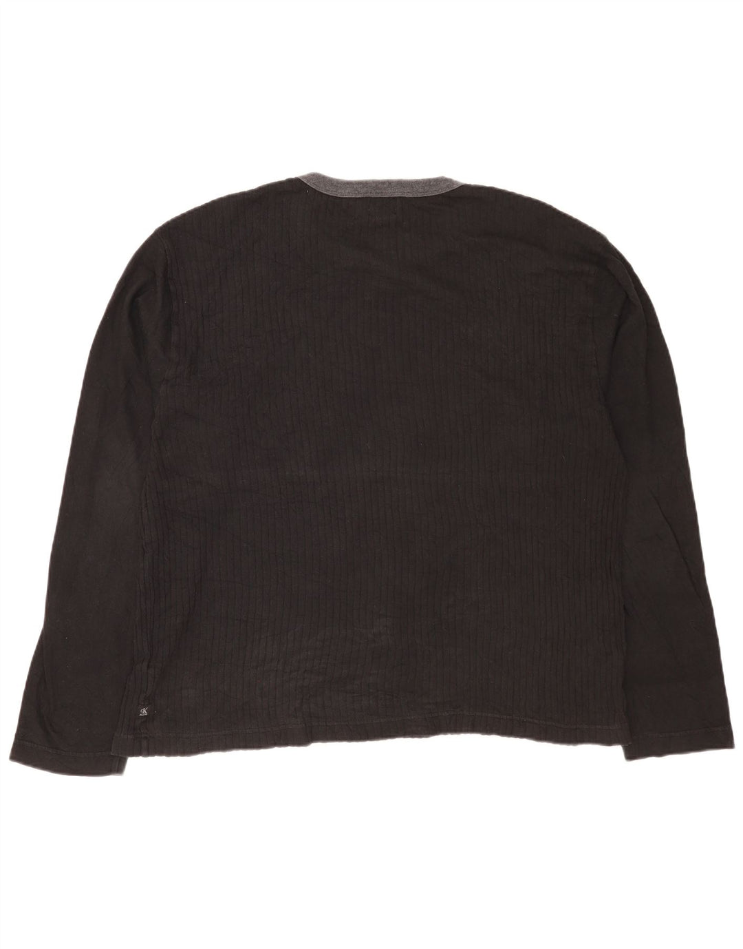 Calvin Klein Jeans Hombre Top Manga Larga 2XL Algodón Negro