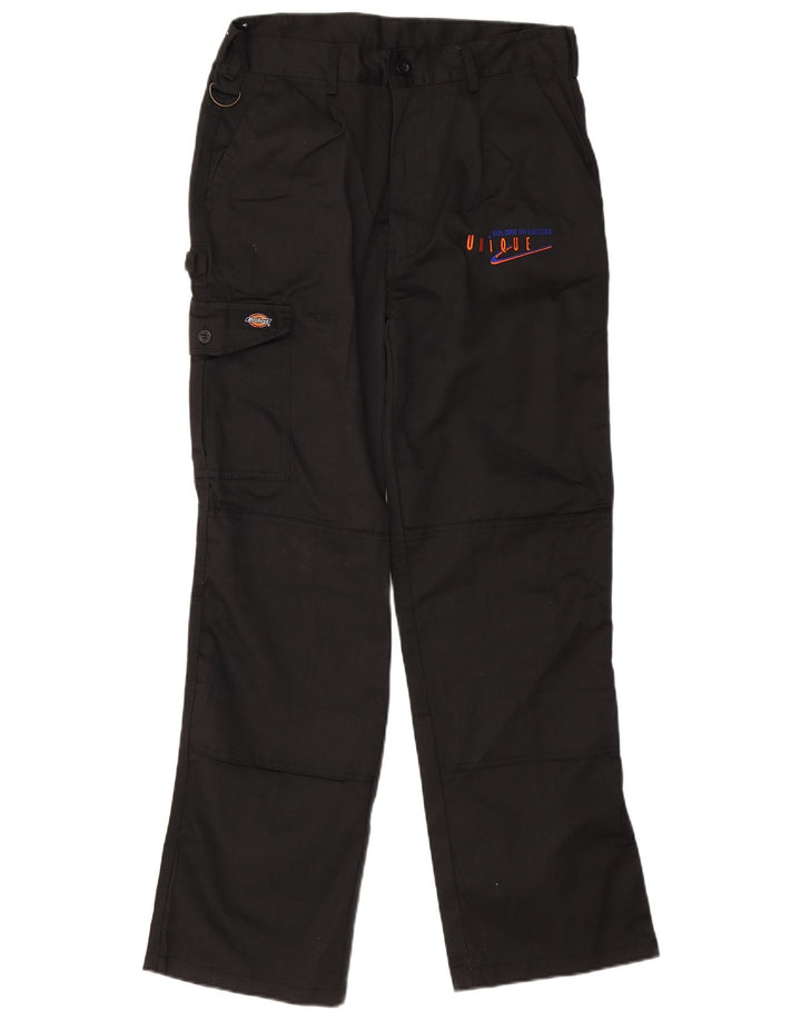 Dickies Pantalones cargo rectos gráficos para hombre W32 L30 Poliéster negro