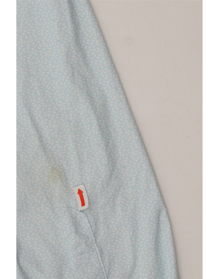 BONOBOS Camisa de ajuste atlético para hombre Nylon manchado azul grande