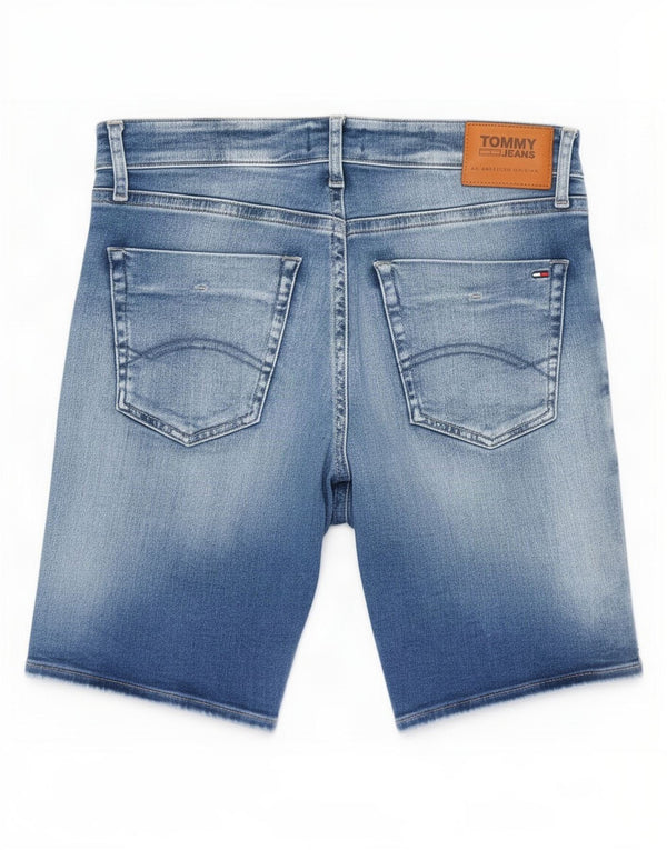 Tommy Hilfiger Mens Scanton Slim Denim Shorts Medium W32 Algodón Azul