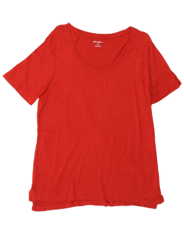 EDDIE BAUER Camiseta para mujer Top UK 46 Large Red