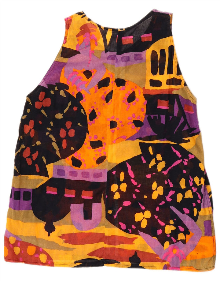 Vintage mujer 2 piezas falda set Reino Unido 10 pequeño W24 multicolor