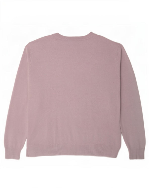 Marks & Spencer Jersey con Cuello Barco para Mujer UK 40 XL Acrílico Púrpura