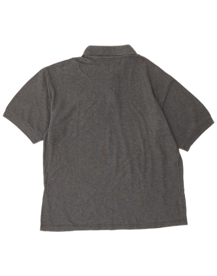 ASICS Polo para hombre de algodón gris grande