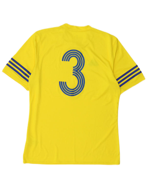 Adidas Hombre Climalite Graphic Camiseta Top Poliéster Amarillo Medio