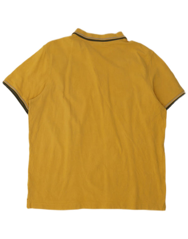 Polo Lotto Hombre De Algodón A Rayas Amarillo Grande