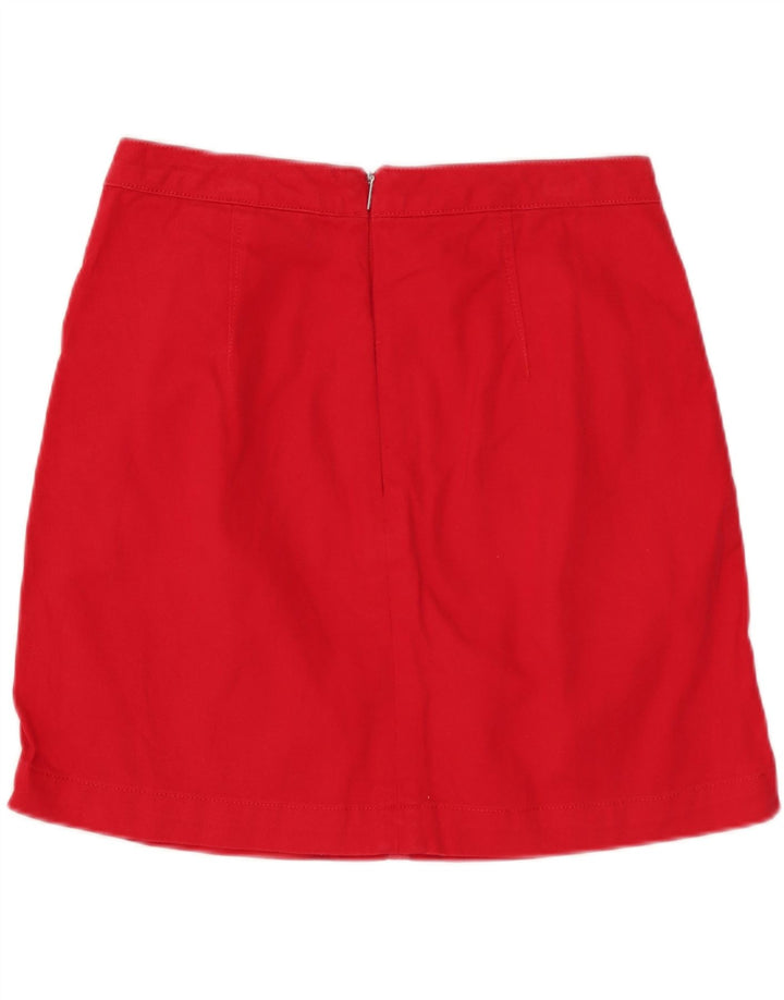 CALVIN KLEIN Falda Vaquera Mujer W27 Pequeña Algodón Rojo