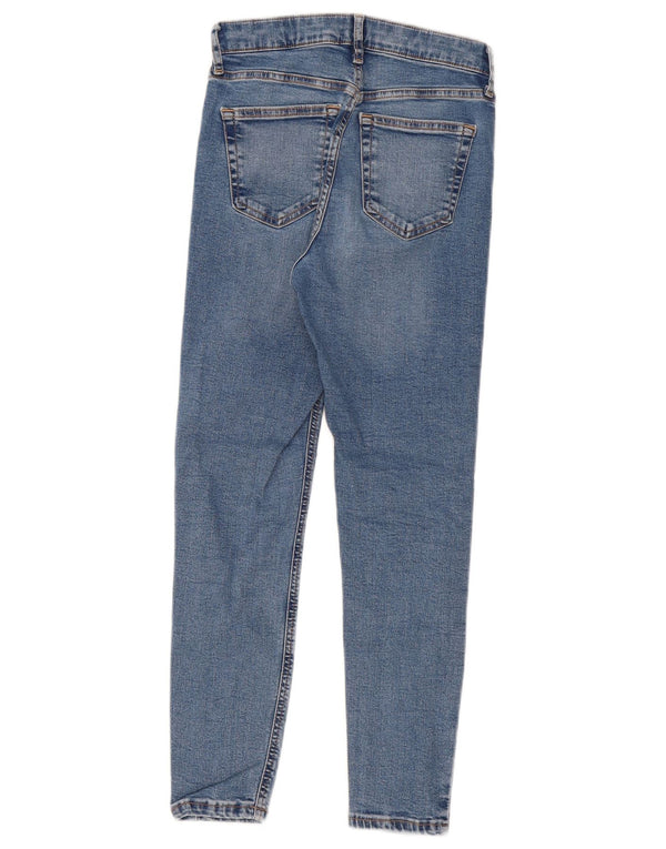 Topshop Vaqueros pitillo para mujer UK 8 Small W26 L25 Algodón azul