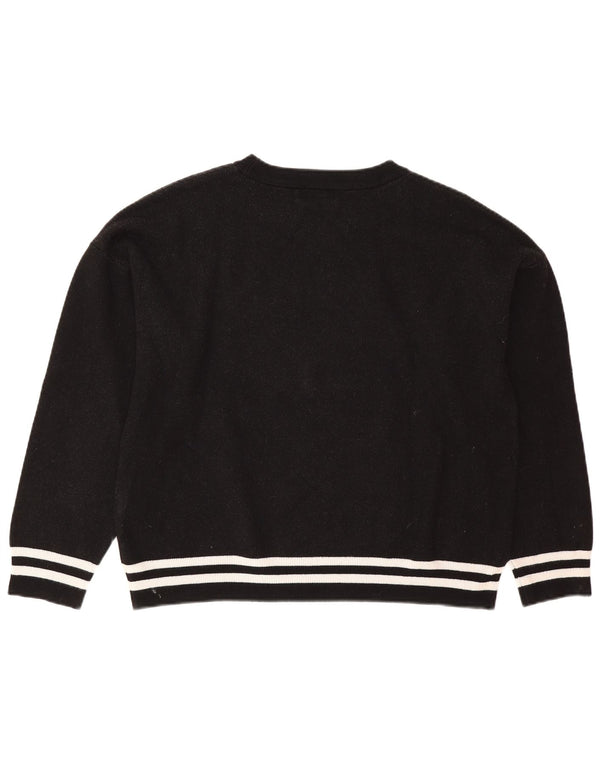 Dkny Sudadera con gráfico extragrande para mujer UK 46 Large Viscosa negra