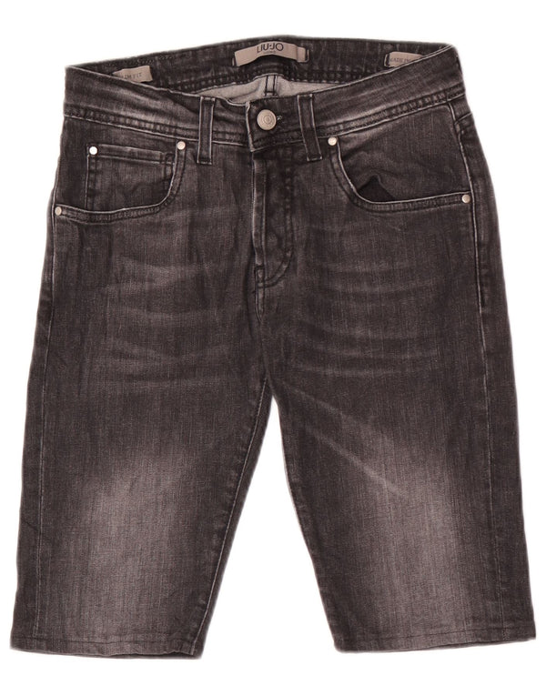 Liu Jo Pantalones cortos vaqueros ajustados para hombre W29 Small Black Cotton