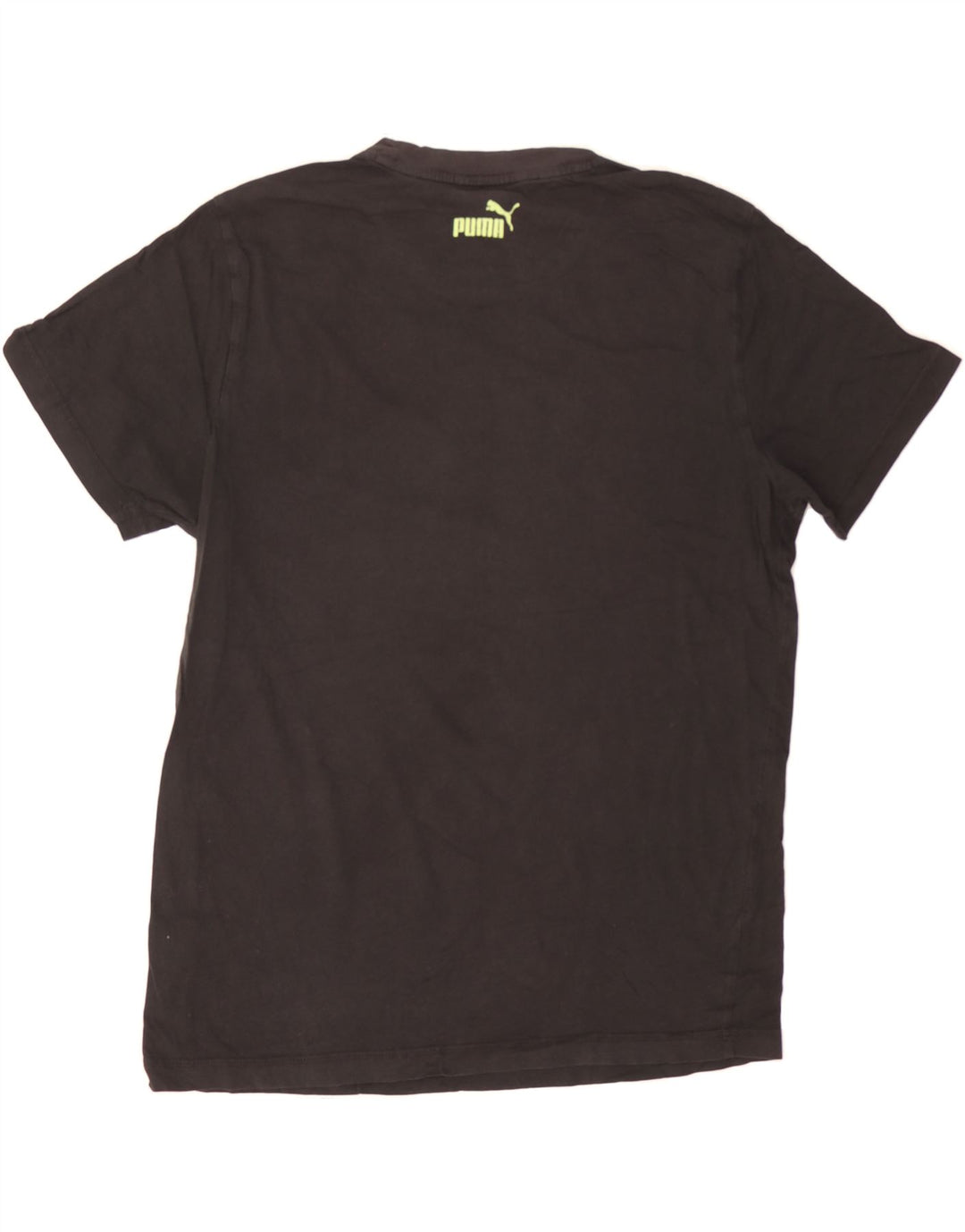 PUMA Mens Graphic T-Shirt Top Medium Black Cotton Vintage Puma and Second-Hand Puma from Messina Hembry 